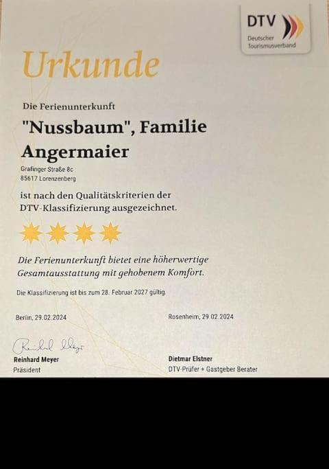 Ferienwohnung Nussbaum Bayerisches Voralpenland Lorenzenberg Εξωτερικό φωτογραφία